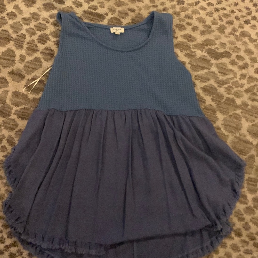 Brand new umgee tank with fringe- size small